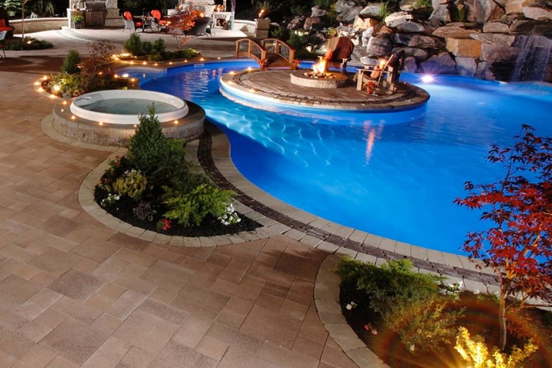 POOL SURROUNDS · PAVERS & MASONRY